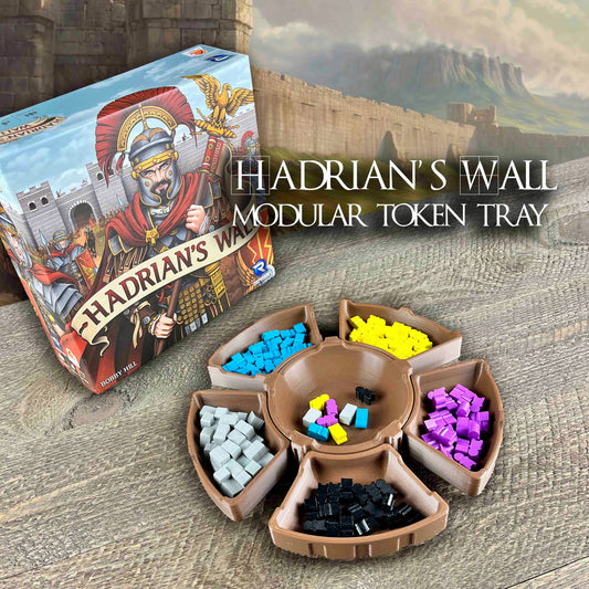 Designing a thematic token tray for Hadrian’s Wall