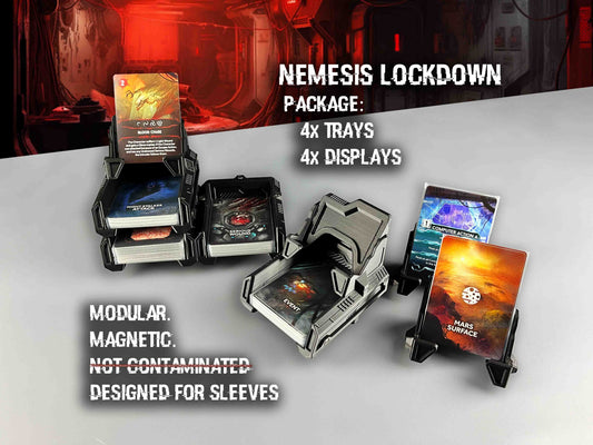 Nemesis Lockdown Sci-fi Card Deck Tray Holder System (Mk.II)